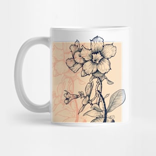 Desert rose halftone Mug